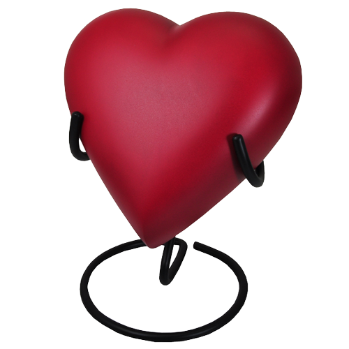 Brass Heart Cremation Urn