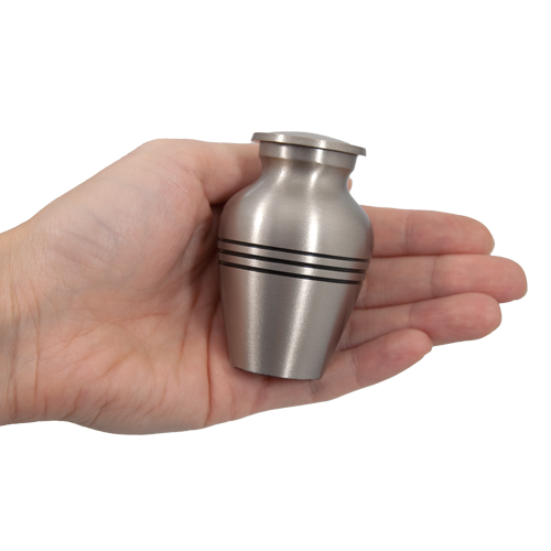 Traditional Pewter Brass Pet Urn