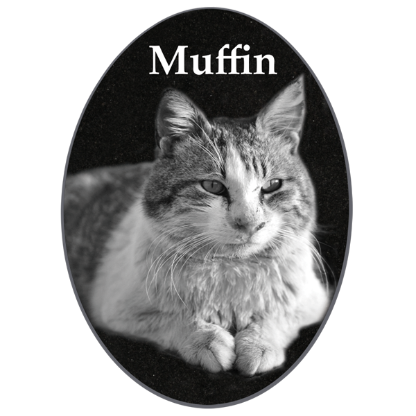 Granite Oval Pet Plaque with Easel