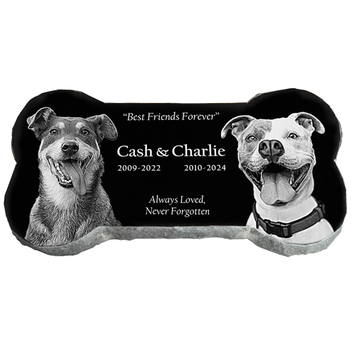 Granite Pet Bone Memorial Marker