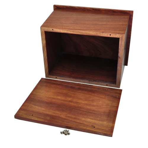 Horizontal Photo Display Wood Cremation Urn