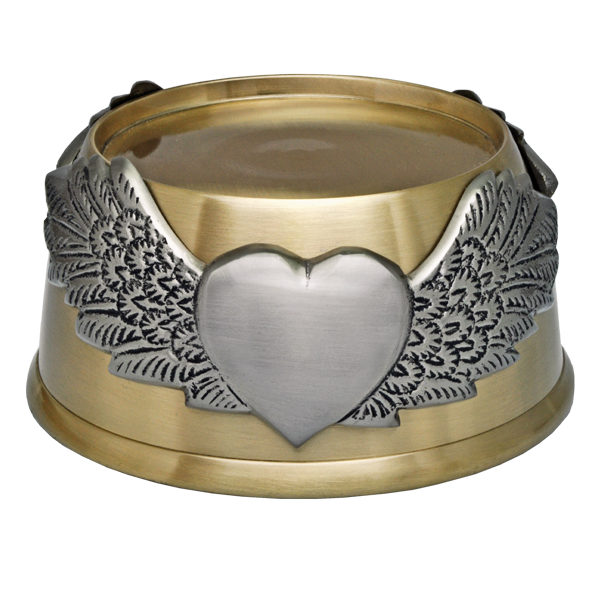 Round Urn Base With Wings