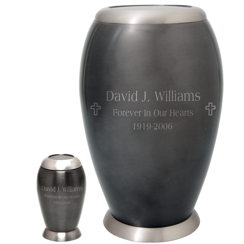 Eagle & Flag Steel Cremation Urn