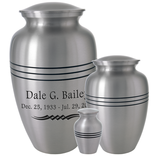 Pewter Classic Brass Cremation Urn