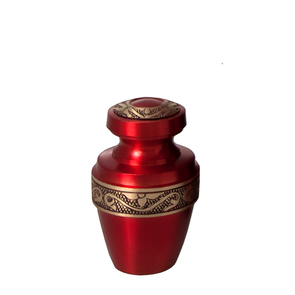 Scarlet Brass Vase Urn