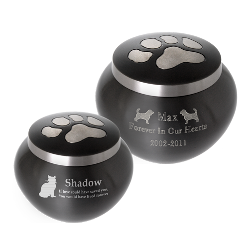 Furry Friend Paw Print Pet Urn