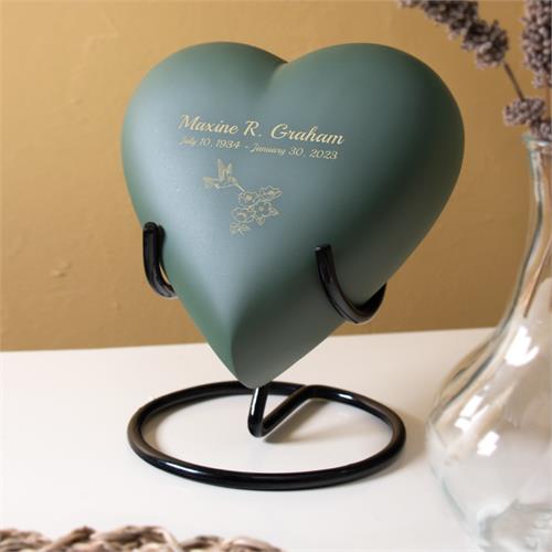 Brass Heart Cremation Urn