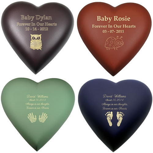 Brass Heart Cremation Urn