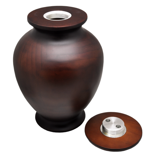 Cherry Finish Simply Elegant Wood Cremation Urn