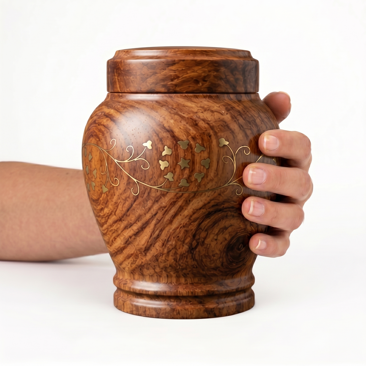 Adair cremation urn, 2.0 size scale view