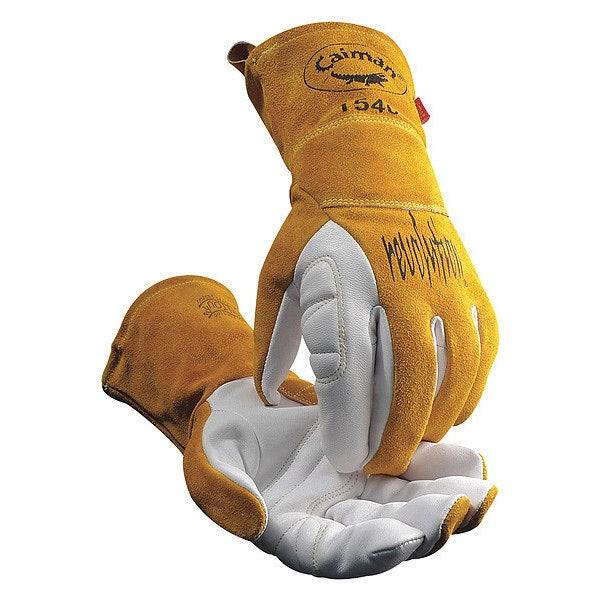 Caiman 1540-5 premium goat grain TIG and multi-task welding gloves, large