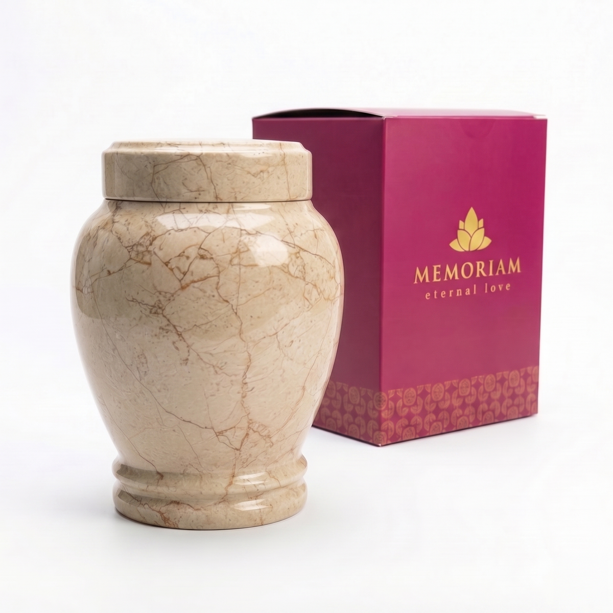 Calla cremation urn packaging