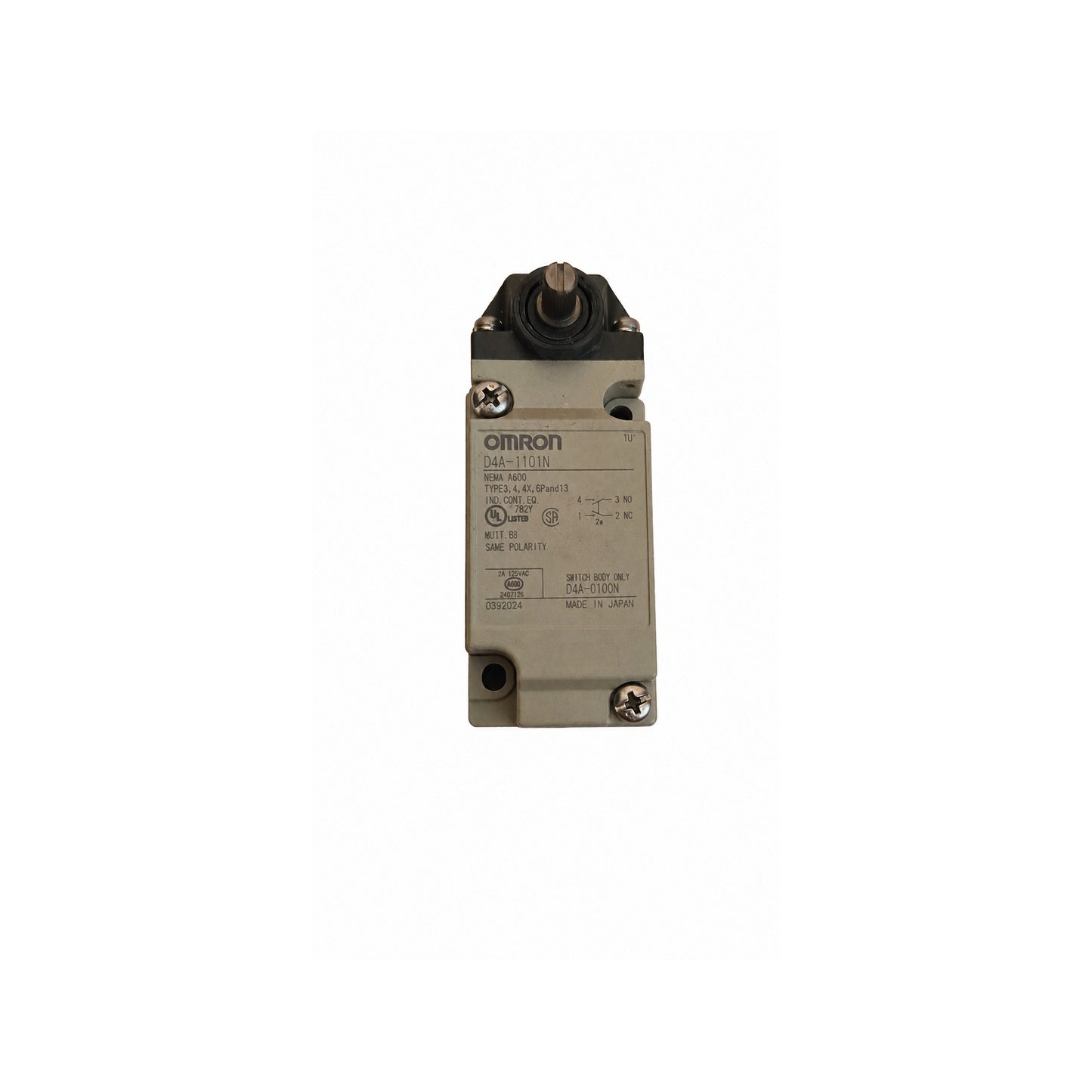 Limit Switch — Omron D4A, Cremation Retort Door