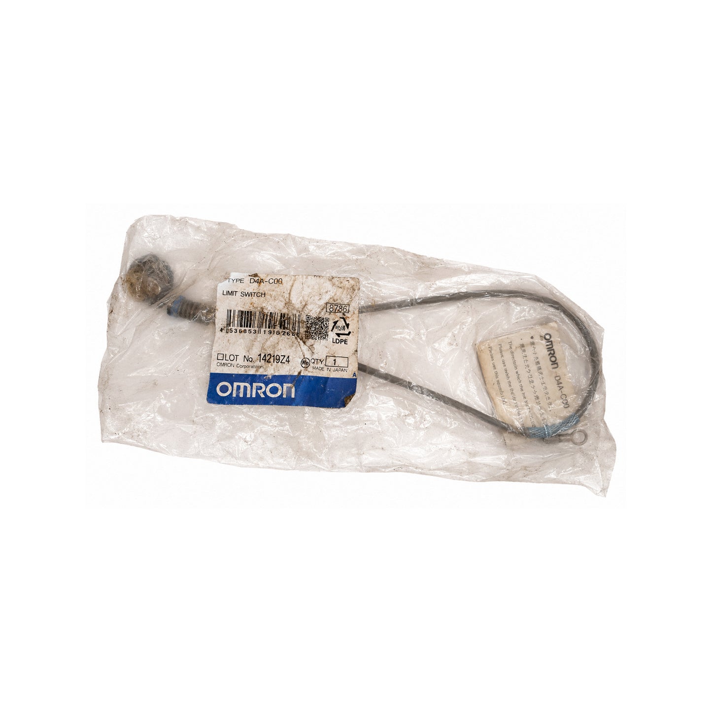 Limit Switch — Omron D4A, Cremation Retort Door