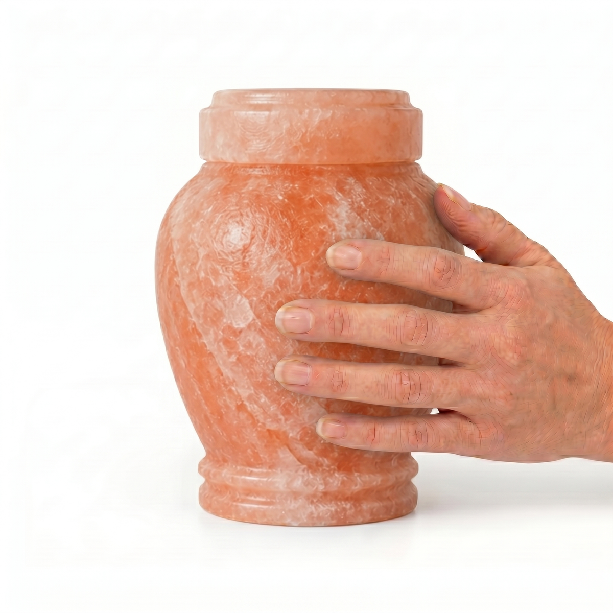 Dahlia cremation urn, 1.0 size scale view