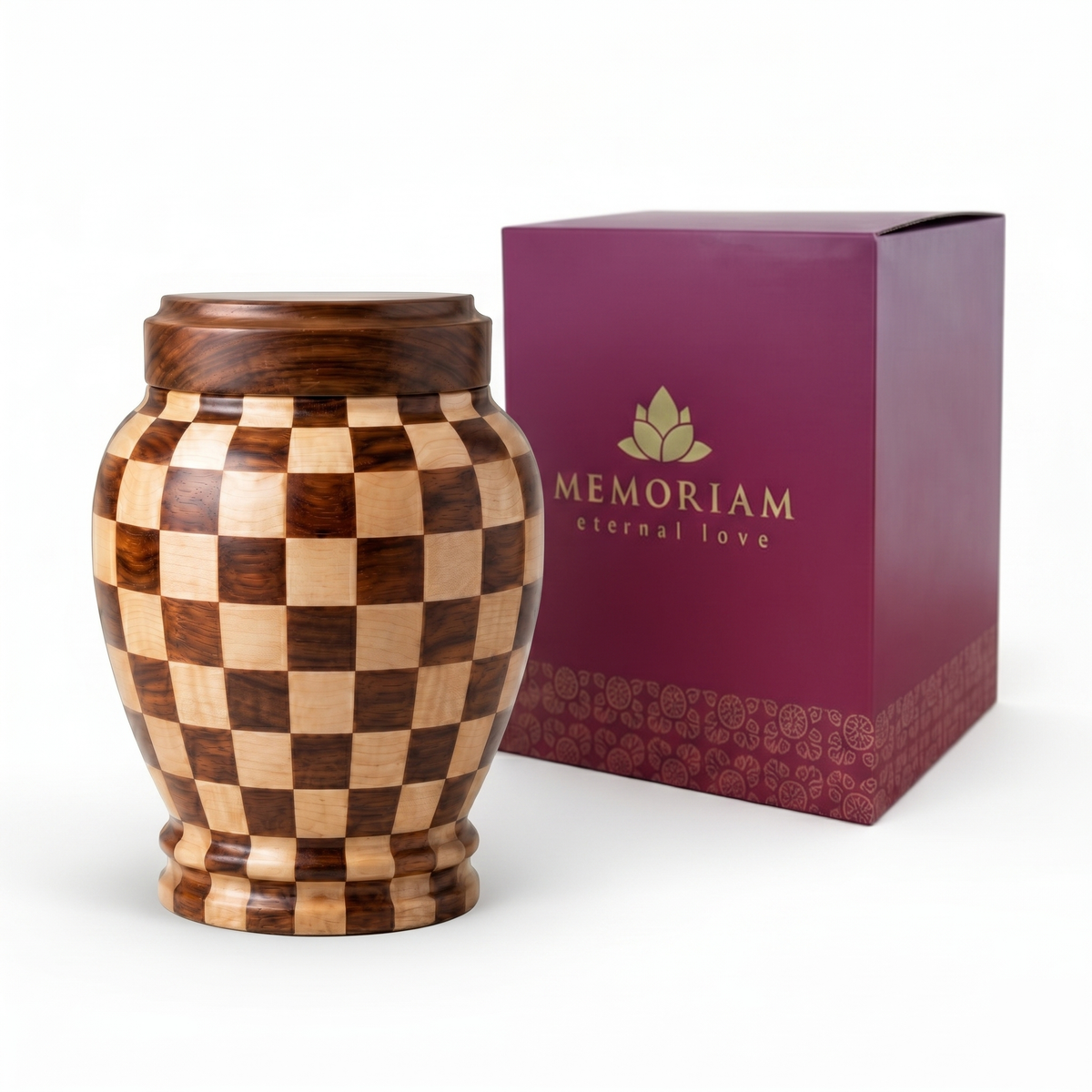 Dama cremation urn packaging