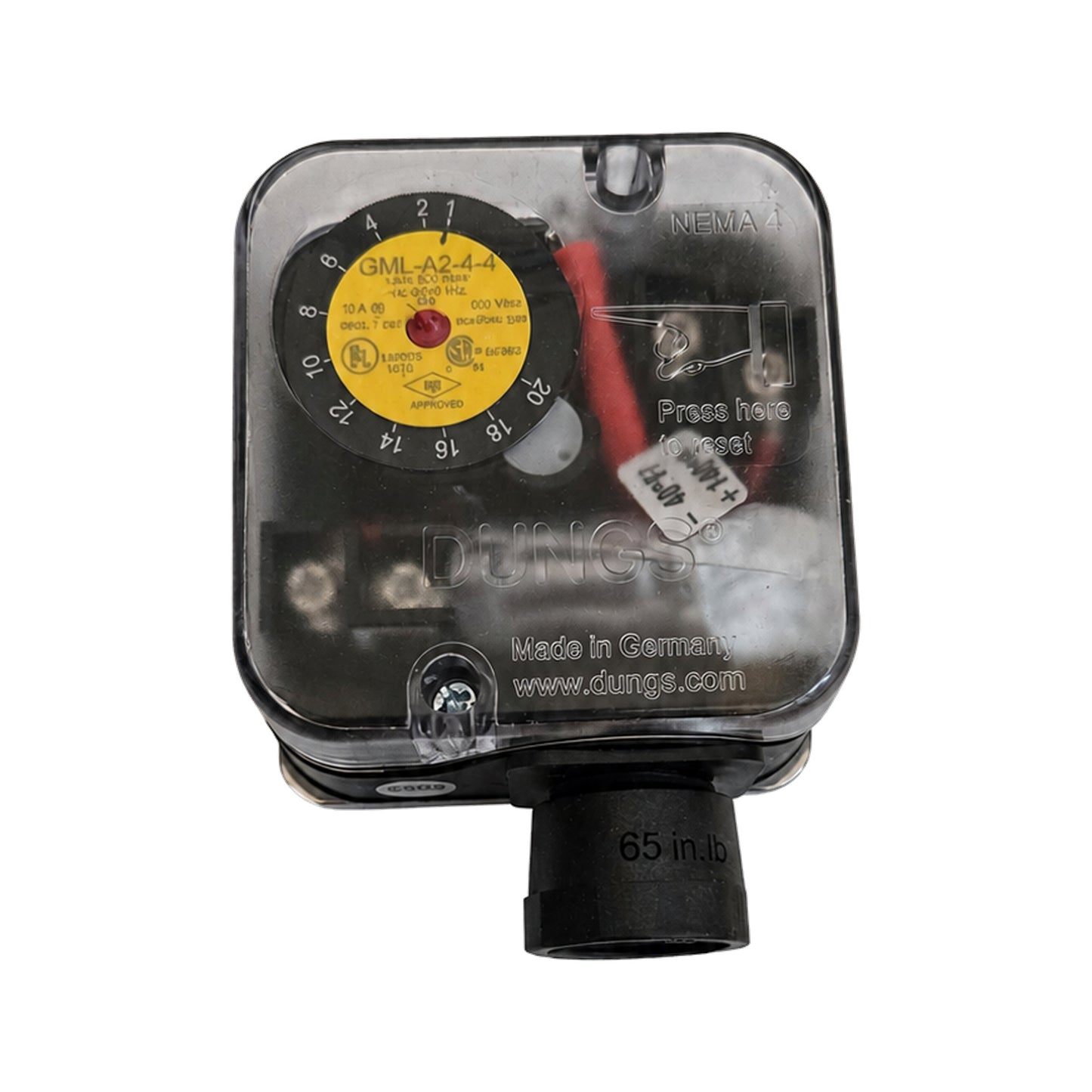Gas Pressure Switch — Low Pressure