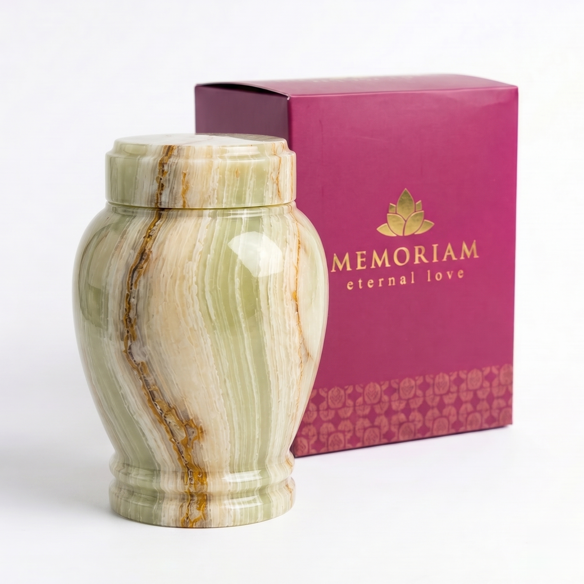 Grün cremation urn packaging
