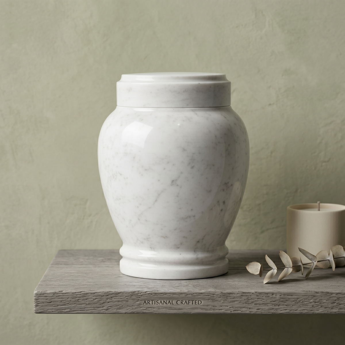 Luna cremation urn additional view