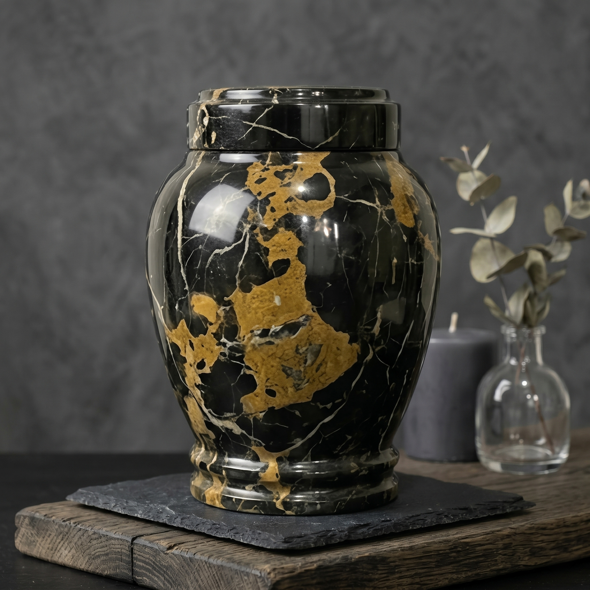 Lux cremation urn lifestyle view