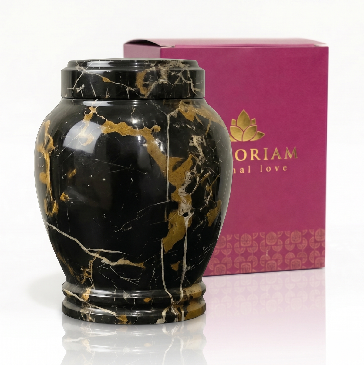 Lux cremation urn packaging