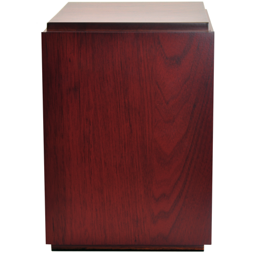 Cherry Finish Upright Wood Cremation Urn