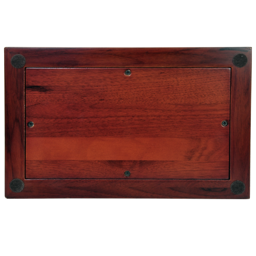 Cherry Finish Chest Wood Cremation Urn - Raised Panel