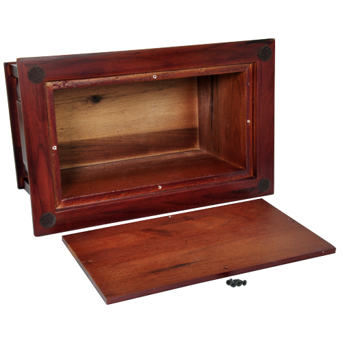Cherry Finish Chest Wood Cremation Urn - Raised Panel