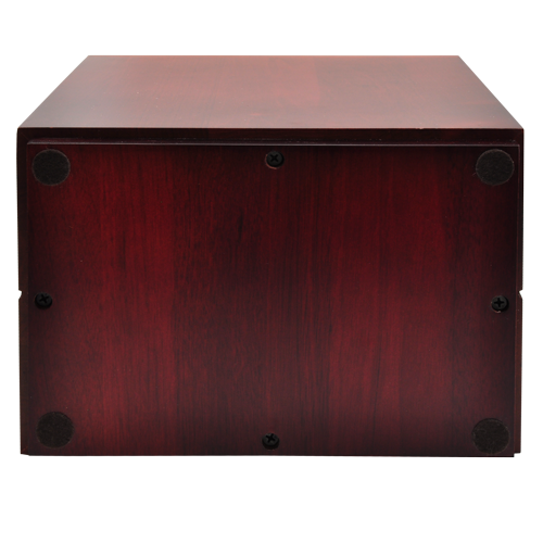 Cherry Finish Oversized Cube Pet Urn