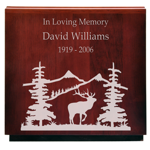 Cherry Finish Companion Wood Cremation Urn