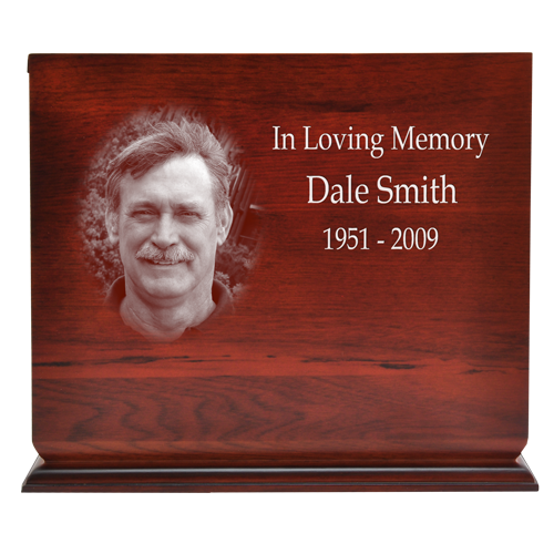 Cherry Finish Slide Top Wood Cremation Urn
