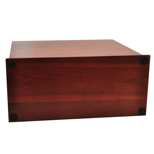 Cherry Finish Slide Top Upright Pet Urn