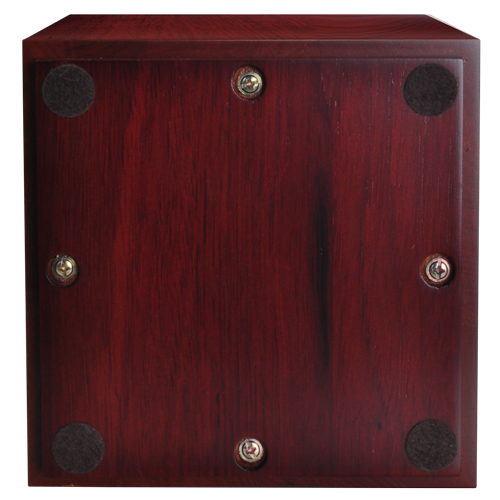 Cherry Finish Upright Wood Urn with Photo Window