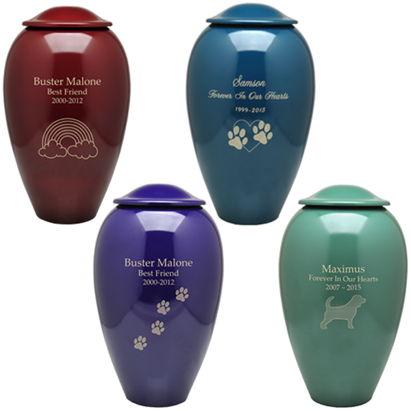 Premium Brass Pet Urn — 4 Colors