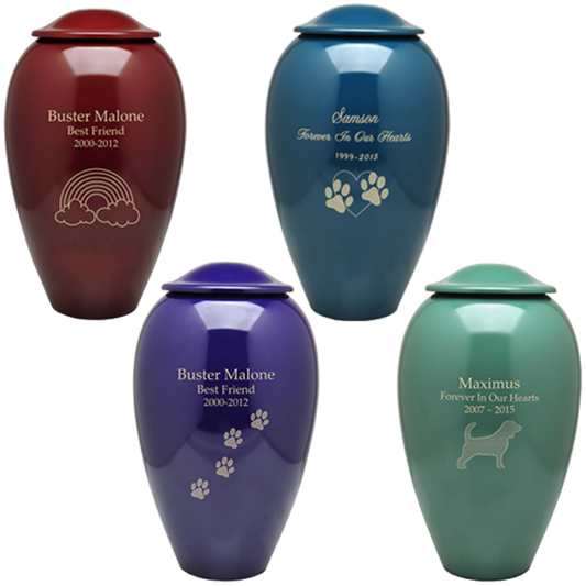 Premium Brass Pet Urn — 4 Colors