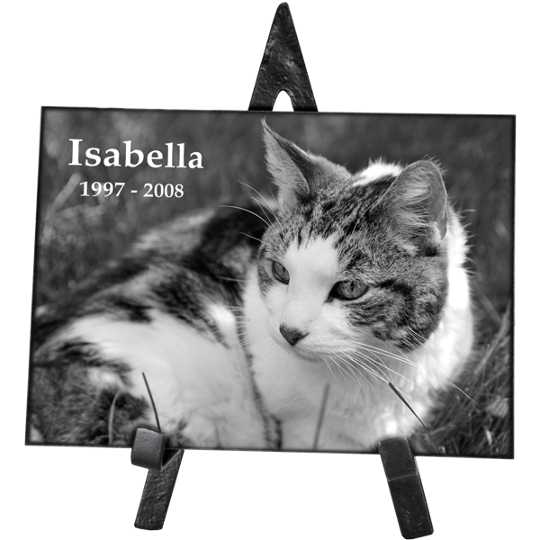 Granite Rectangle Pet Plaque with Easel