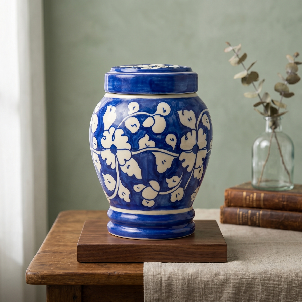 Mina cremation urn lifestyle view