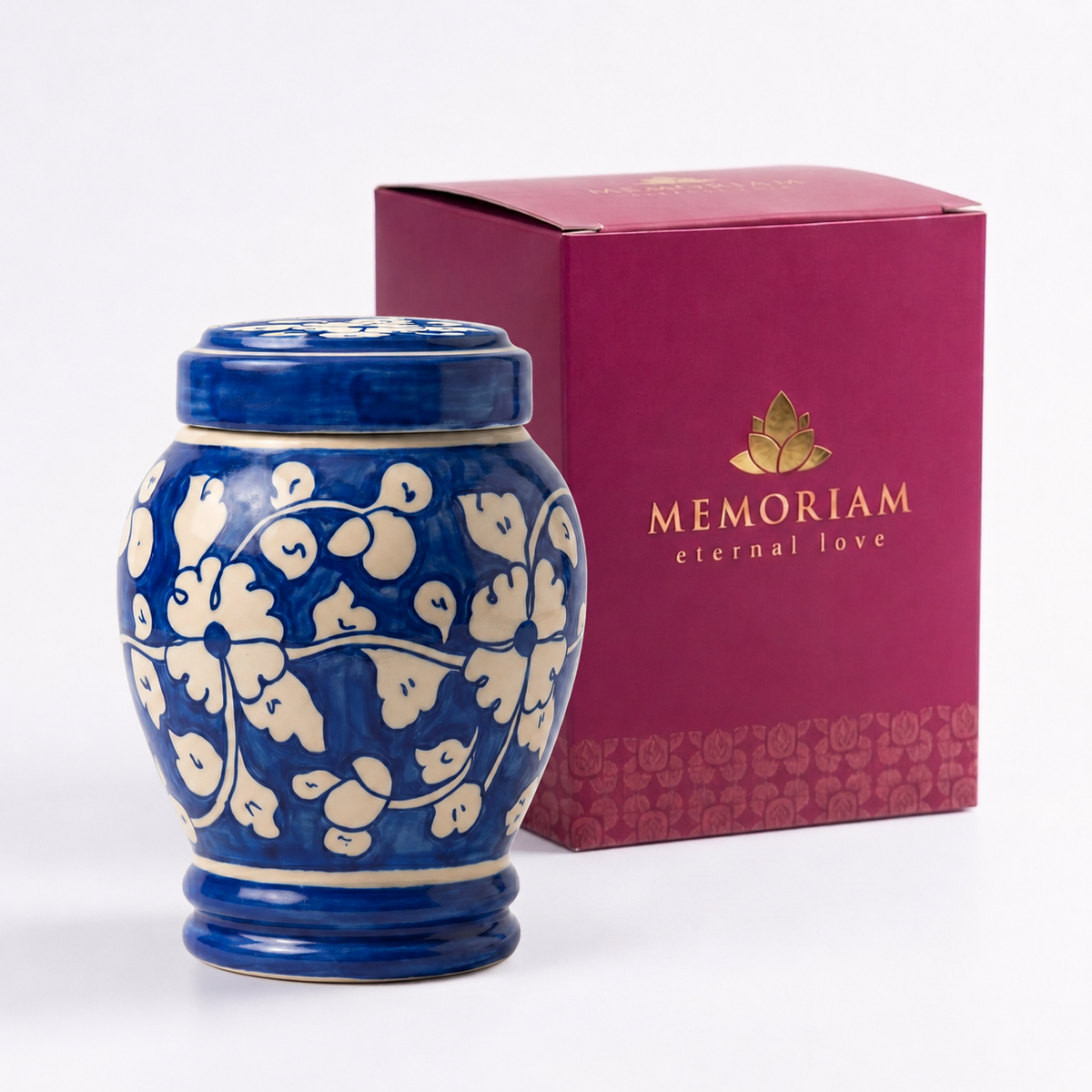 Mina cremation urn packaging
