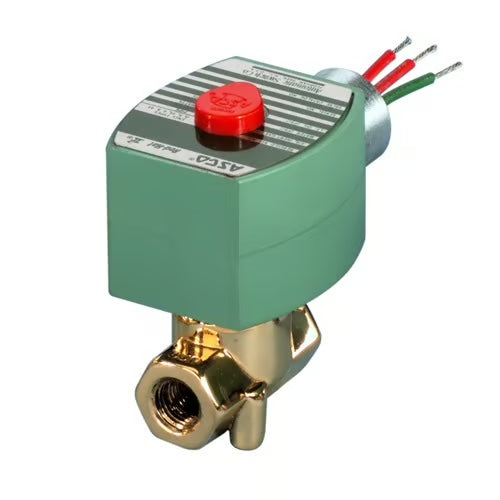 Solenoid Valve - 2-Way NC, 1/4 in, ASCO Red-Hat 8262H078