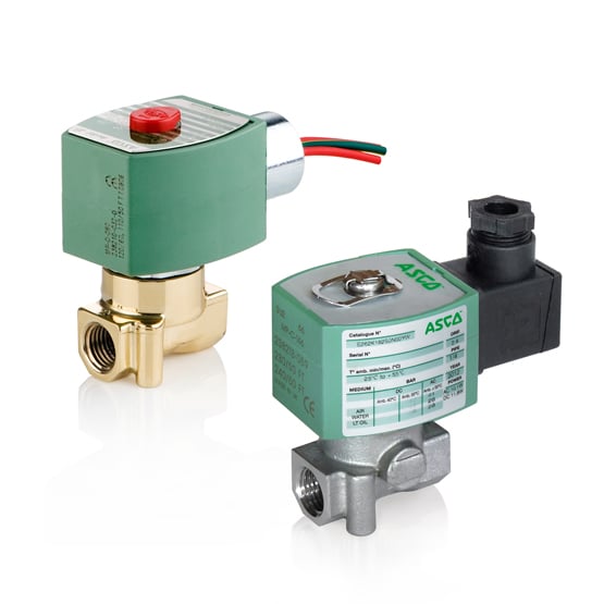 Solenoid Valve - 2-Way NC, 1/4 in, ASCO Red-Hat 8262H078