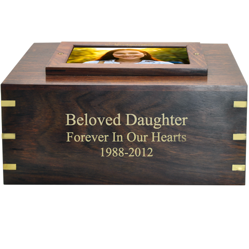 Frame Photo Wood Cremation Urn