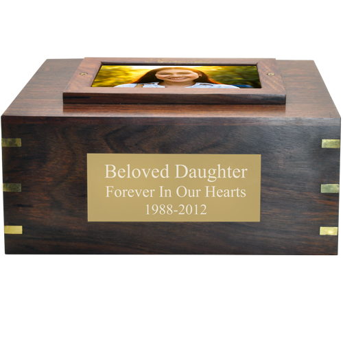 Frame Photo Wood Cremation Urn