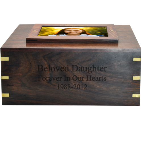 Frame Photo Wood Cremation Urn