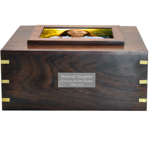 Frame Photo Wood Cremation Urn
