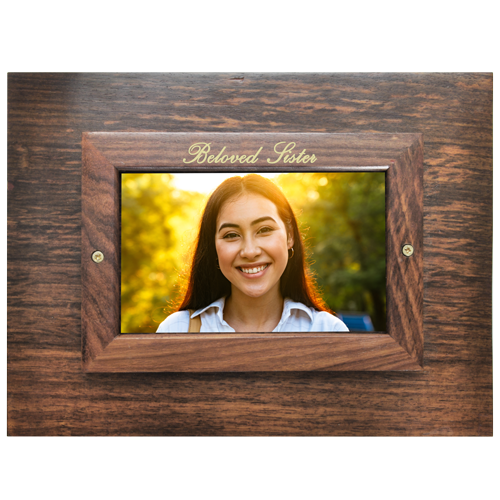 Frame Photo Wood Cremation Urn