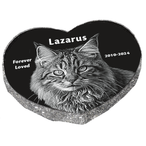 Granite Pet Heart Memorial Marker