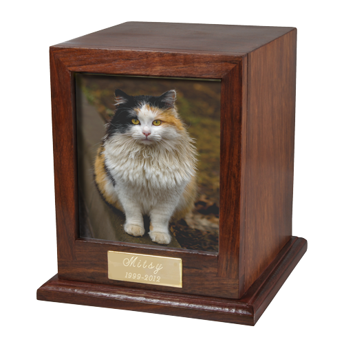 Elegant Photo Hardwood Pet Urn