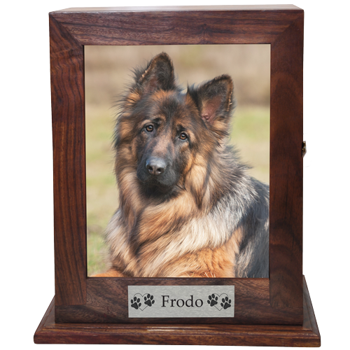 Elegant Photo Hardwood Pet Urn
