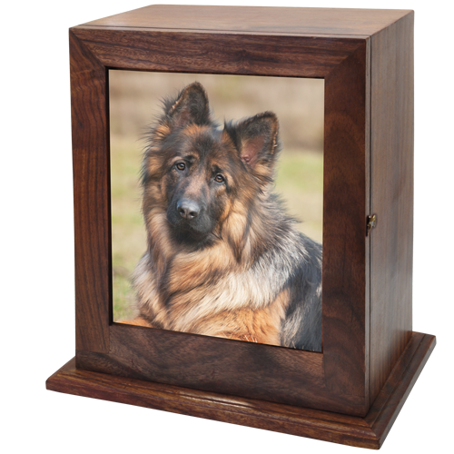 Elegant Photo Hardwood Pet Urn