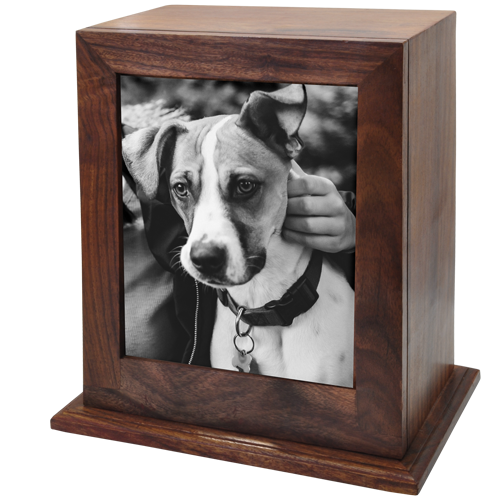 Elegant Photo Hardwood Pet Urn